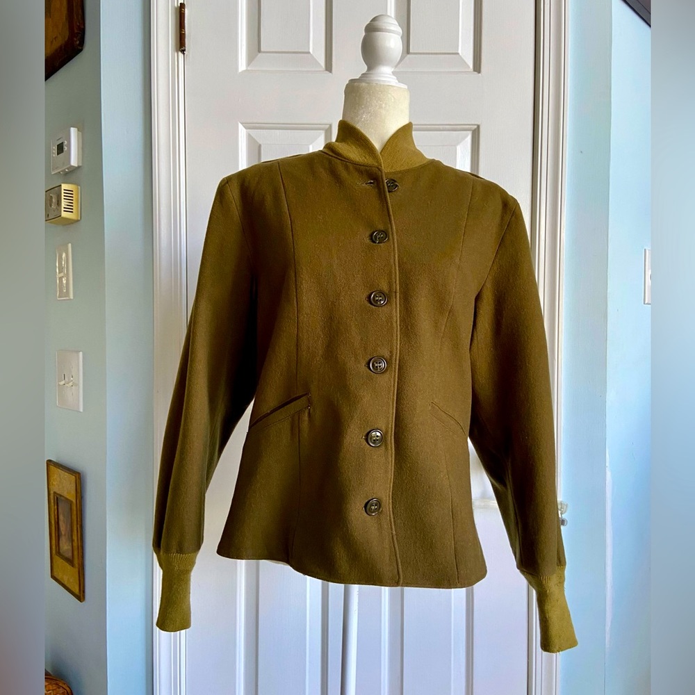 Women’s Military Wool Jacket Circa 1944.